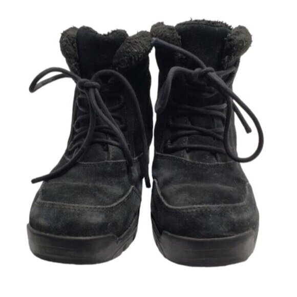 Sorel Waterfall Low Waterproof Laced Ankle Boot Black Size 7 - Picture 1 of 15